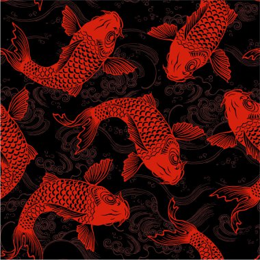 Japanese carp,　 seamlessly